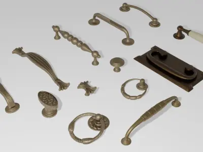 Furniture Handles Pack 3D model
