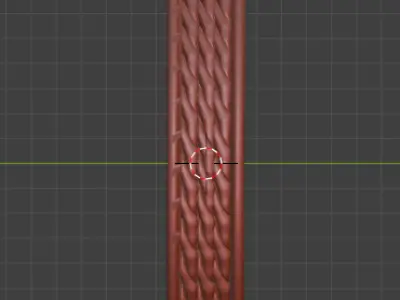 Woven Gold Ruby Accent Ring - 3D print ready Free 3D print model