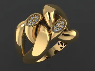 cuban jewlery full  set  3D print model