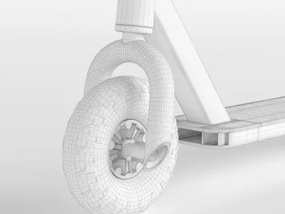 Scooter Low-poly 3D model