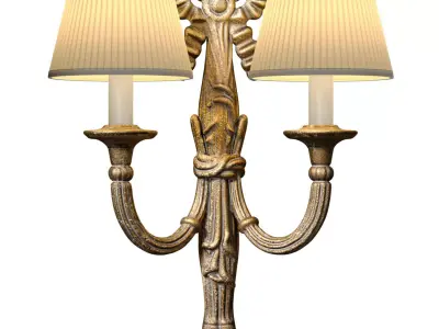 Brass Romantic Antique wall lamp sconce Light English classics 3D model
