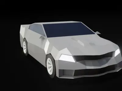 lowpoly car Low-poly 3D model buy