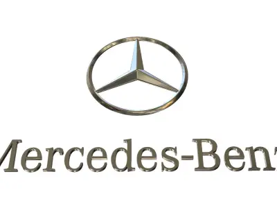 mercedes benz logo 3D model