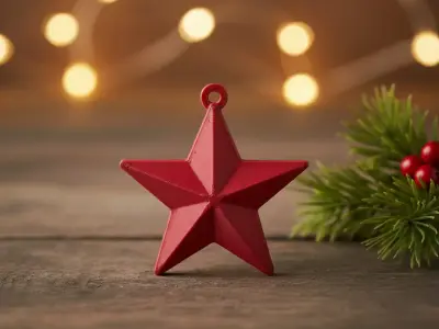 star ornament 3D print model