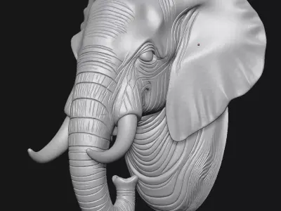 elephant 3D print model buy