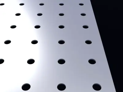 Perforated panel with 5 percent opening 25O61 3D model