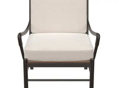 Kevin Chair with Rattan 3D model