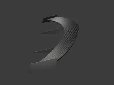Carbon Spoiler 3D model