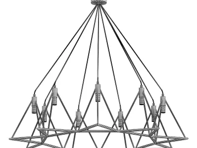gitter geometric chandelier 3D model