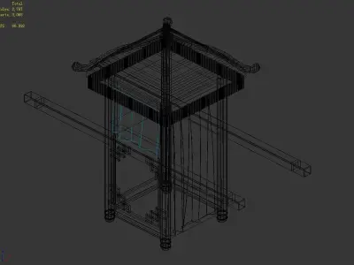 Game Official - Transportation - Wooden Car 01 3D model