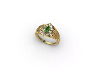 Physical Education Graduation Ring 3D Printing 3D print model