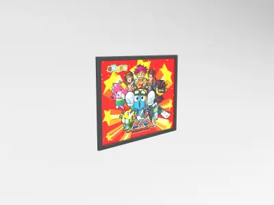 Little Fighter Online Painting v1 008 Free low-poly 3D model