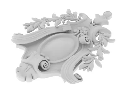 Cartouche Ornament 030 3D model