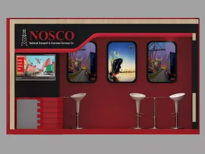 Booth Exhibition Stand a266 3D model