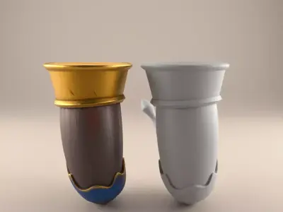 Viking Drinking Horn 3D STL Model Decor 3D print model