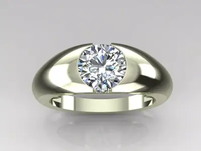 Band Ring 3D print model 136
