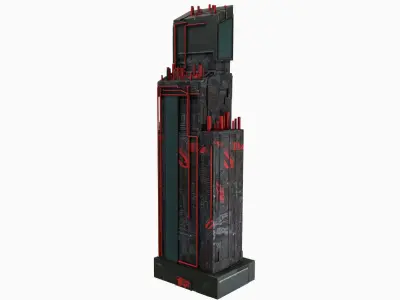 High-Rise pack 01 Low-poly 3D model