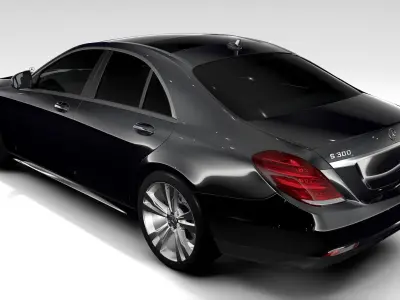 Mercedes Benz S 300 BlueTec Hybrid W222 2016 3D model