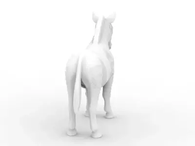 Zebra Sculpted 3D Printable 3D print model