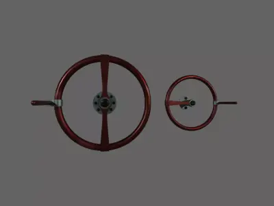 STEAMPUNK TURNWHEELS 2 PACK - RogueFilmProduction Low-poly 3D model