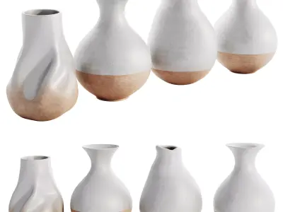 Vases Decor Set 3D model