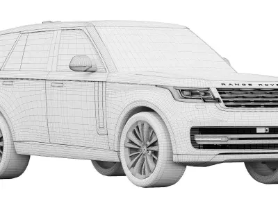 Range Rover 3D model Textured