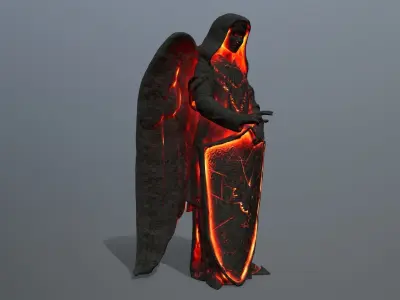 statue  Low-poly 3D model