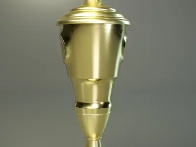 Winner Cup Set PBR Low-poly 3D model