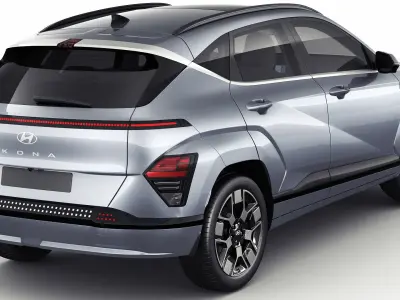 Hyundai Kona Electric EV 2024 3D model