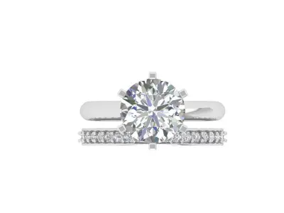  Solitaire Engagement Ring 3D print model