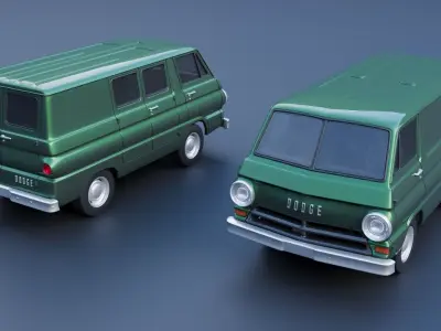 Dodge A100 3D print model