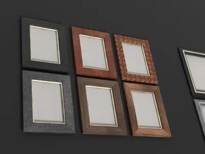 Photo Frames Pack 3D model