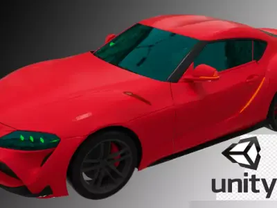 Car  Toyota Supra 2019 3D Model Low-poly 3D model