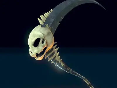 Reaper Scythe- Weapon Design 3D model