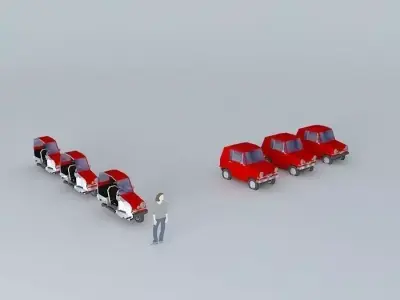 Fictional Eastern Europe car evolution Free 3D model