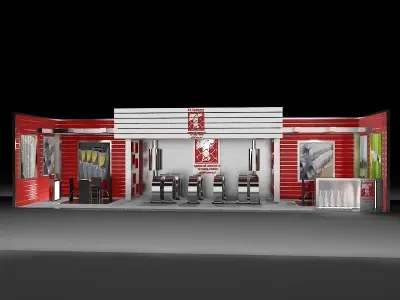 Booth Exhibition Stand a457 3D model