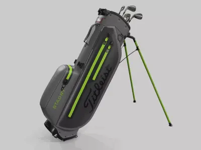 Titleist Gray-Green StaDry Golf Bag Plus 3D model