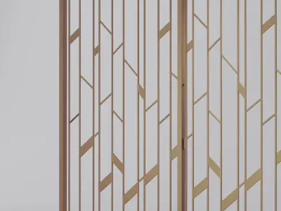 Wall partition Low-poly 3D model