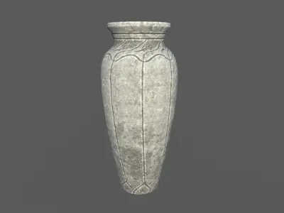3 Vase for Games Low-poly 3D model