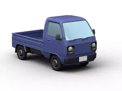 Honda Acty Truck Low-poly 3D model
