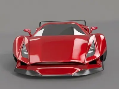 Arrowon sports car concept 3D model