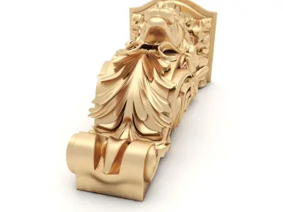 Corbel 3 lion head 3D model