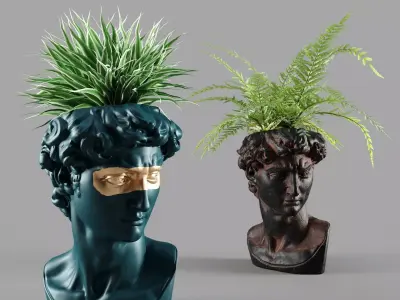head david vase 3D model