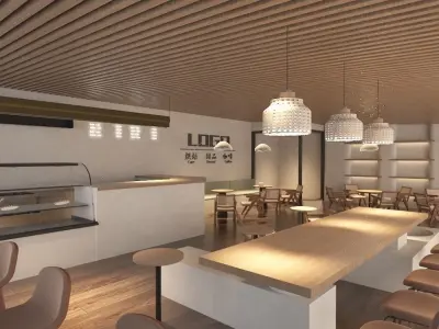 Coffee Shop 1 3D model buy