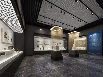 museum Low-poly 3D model