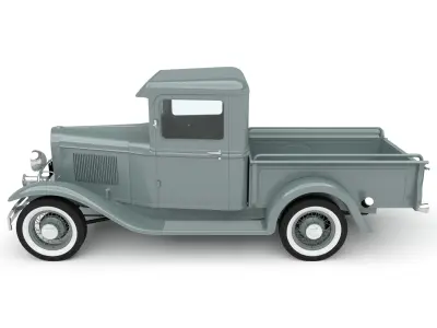retro pick-up 3D model