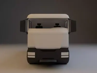 Low Poly Truck Low-poly 3D model Free low-poly 3D model