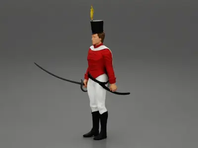 nutcracker man with and without sword 3D print model