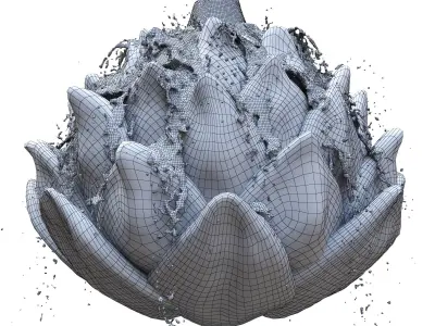 Artichoke Fountain - Water Feature 3D model