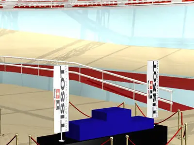 Velodrome inside of olympic stadium 3D model
